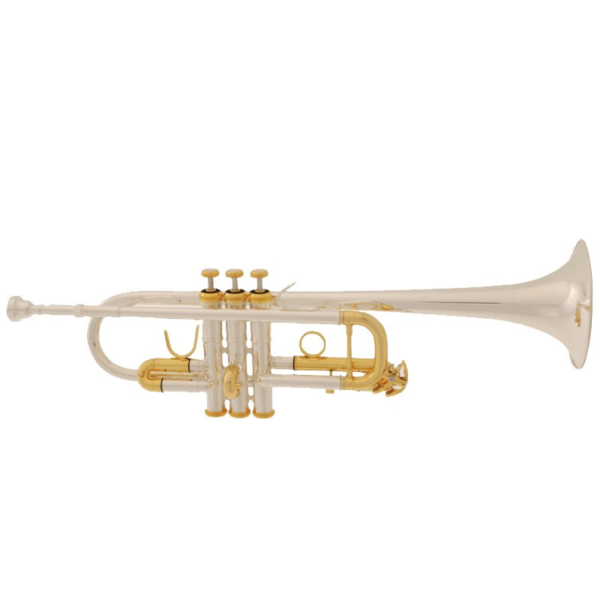 Trompete in C (versilbert) in Brassband-Ausführung
