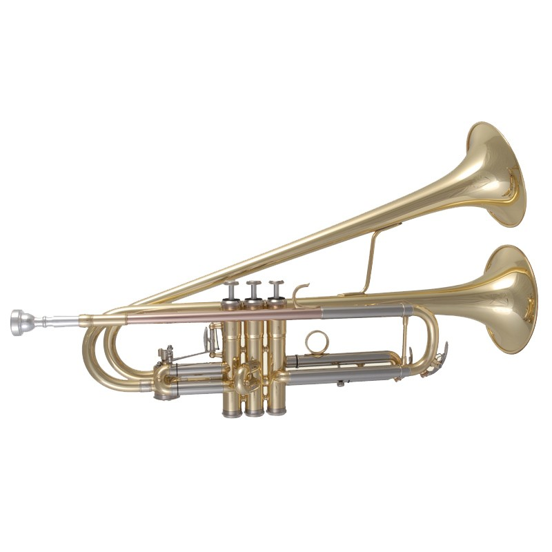 Twin Bell Trompete (mit 2 Schalltrichtern)